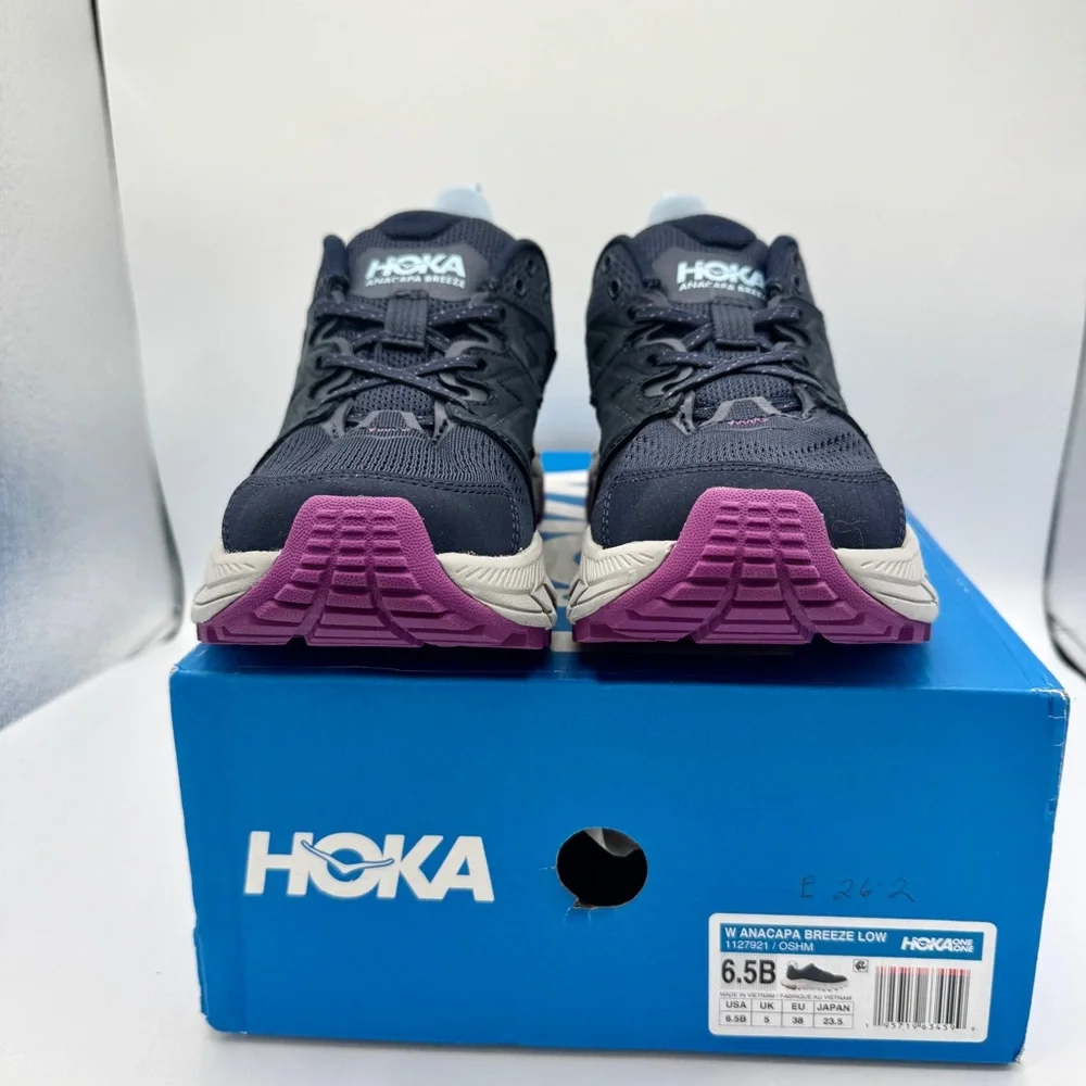 NWT Hoka Anacapa Breeze Low Women’s Hiking Shoes in Outer Space / Harbor Mist - Picture 10 of 16